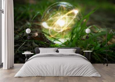 Atom Crystal Ball Nature Wall mural