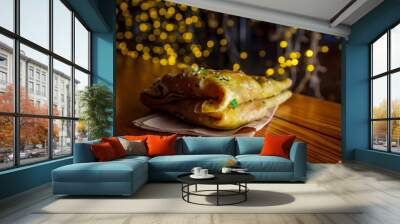 Chinese Street Food Jianbing Wall mural