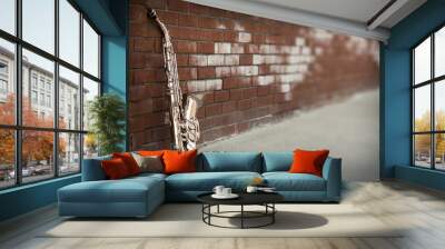 Jazz Saxophone Grunge Wall mural