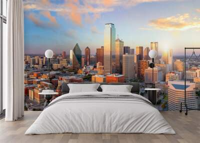 Dallas, Texas cityscape Wall mural