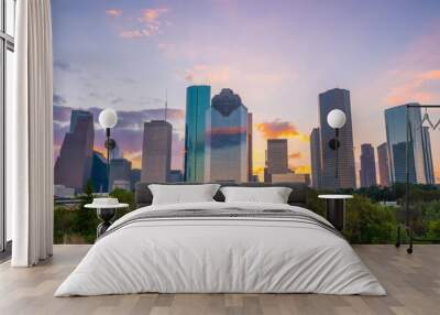 Downtown Houston skyline Wall mural