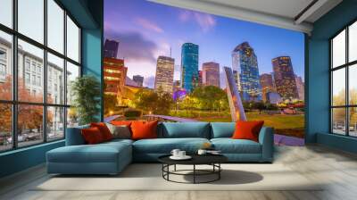 Downtown Houston skyline Wall mural