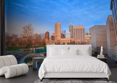 Downtown Indianapolis skyline Wall mural