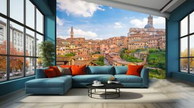 Downtown Siena skyline in Italy Wall mural