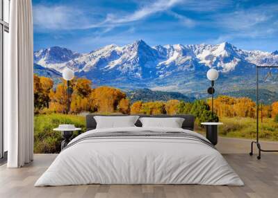 Landscape view of countryside  Colorado  fall season Wall mural