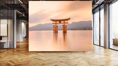 miyajima island, the famous floating torii gate Wall mural