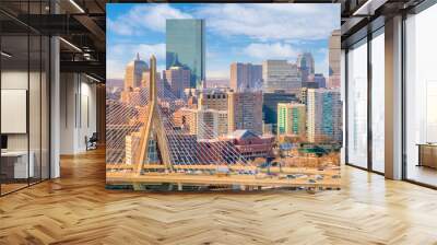 The skyline of Boston in Massachusetts, USA Wall mural