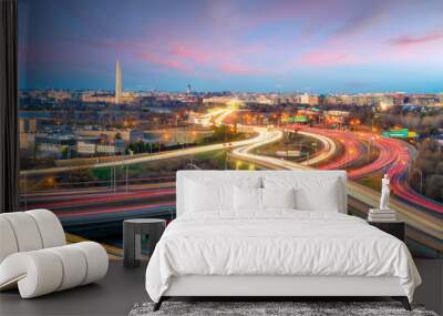 Washington, D.C. city skyline Wall mural