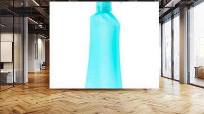 blank packaging blue spray bottle isolated on white background Wall mural