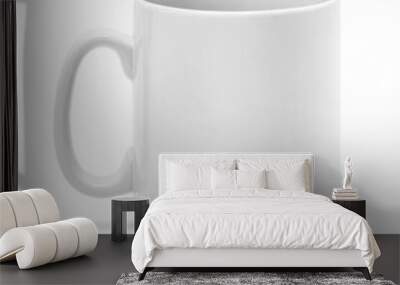 blank white ceramic mug for branding design mock-up Wall mural