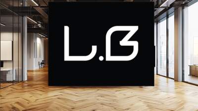 LB Logo monogram abstract design template Wall mural