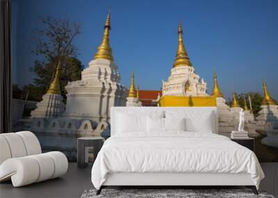 Wat Chedi Sao Temple, Lampang, Thailand Wall mural