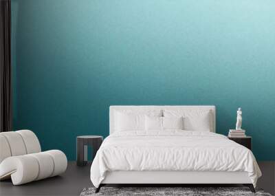 Abstract gradient turquoise blue teal white colored blurred back	 Wall mural