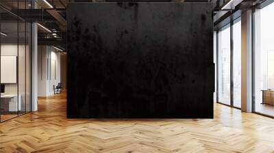 Fondo negro con textura grunge Wall mural