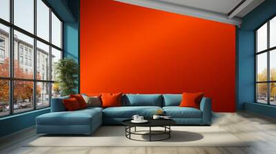 Gelb-orange-roter abstrakter Hintergrund für Design. Geometrische Formen. Dreiecke, Quadrate, Streifen, Linien. Farbverlauf. Modern, futuristisch. Helle dunkle Farbtöne. Webbanner.	 Wall mural