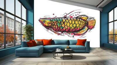 Looking for a cool design? If so, then this one is made for you! Wall mural