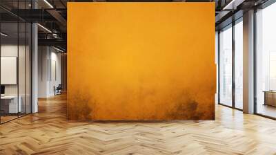 Watercolor abstract orange grunge vintage paper textured background Wall mural