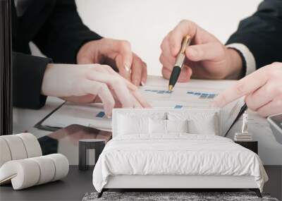 Businessmen discussing Wall mural