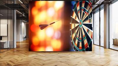 Darts shot right on target Wall mural