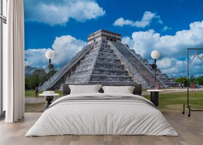 Temple of Kukulcan in Chichen Itza Wall mural