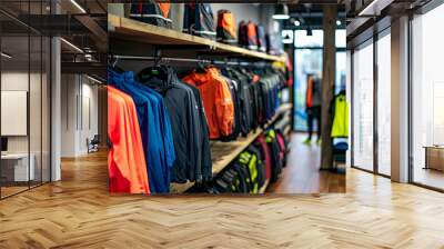 Shop with sports clothing Wall mural