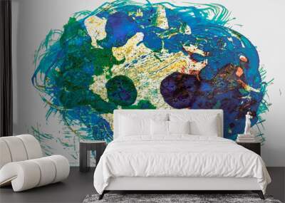 Monde imaginaire Wall mural