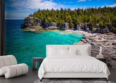 The Indian Head Cove in The Bruce Peninsula National Park, Ontario, Canada Wall mural