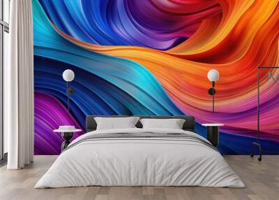 Abstract background with colorful gradient rainbow beautiful  Wall mural