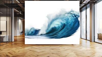 sea wave isolated white background Wall mural