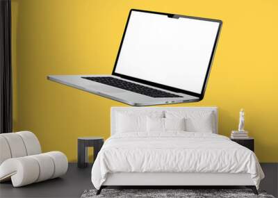 Levitation laptop mockup Wall mural