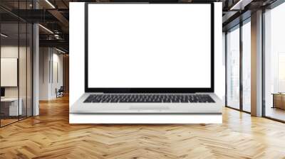 Modern laptop mockup, isolated on white background. Vector illustration Wall mural