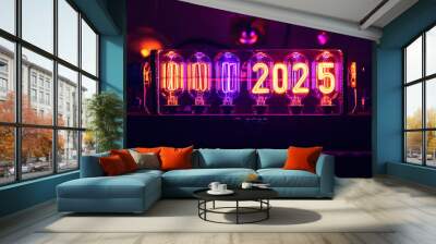 025 happy new year Wall mural