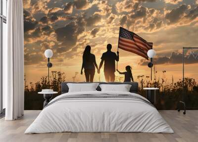 4th of July happy independence day of america , USA Happy Independence Day, 4th of July, american independence day, USA, America Wall mural