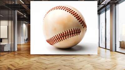 baseball isolated on white Wall mural