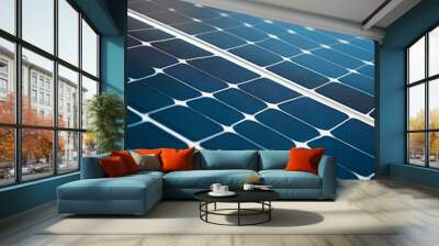 Solar panels reflect sparkling light From the sun ,Clean energy and environment. Wall mural