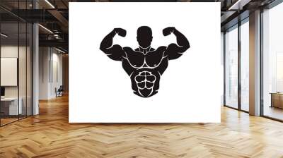 fitness and body building Wall mural