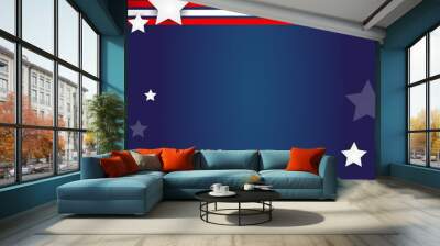 American Flag Desig Wall mural