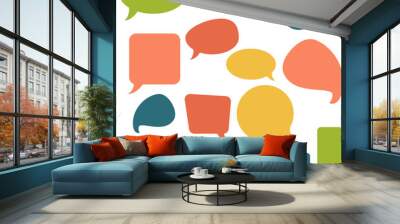 Speech Bubbles Wall mural