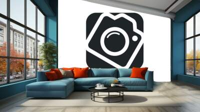 Camera icon vector logo design template Wall mural