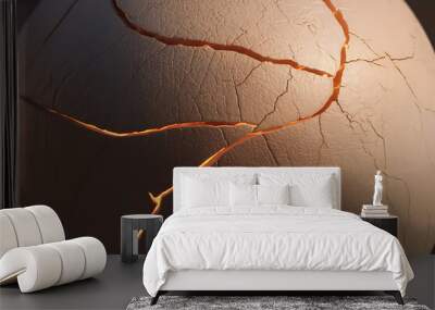 cracked floor Wall mural