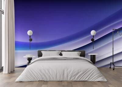 horizontal colorful abstract wave background Wall mural