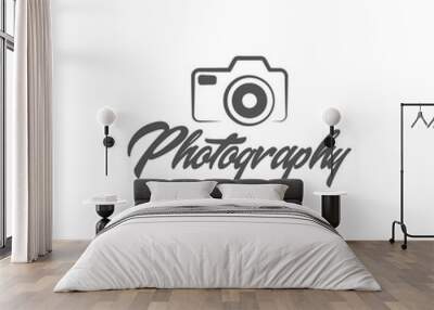 Camera Photography Logo Icon Vector Wall mural