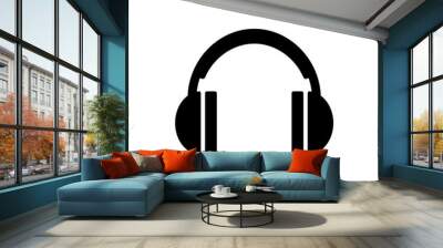 Headset icon simple vector illustration. Wall mural