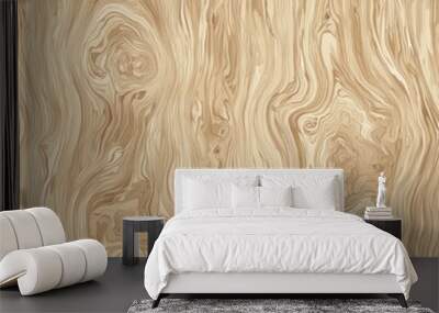 seamless pattern of light oak wood grain with subtle knots Wall mural