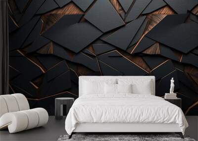 abstract grey metal  wallpaper 3d background Wall mural