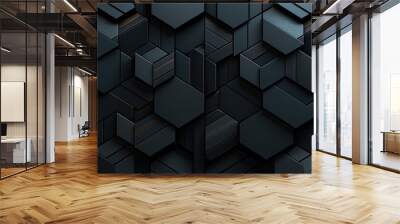 modern random geometric wallpaper 3d background Wall mural