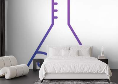 Laboratory Flask Icon Wall mural