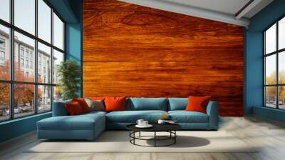 Wooden plank texture background for work and design Wall mural