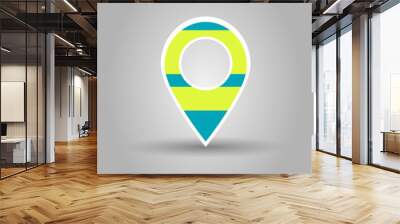 User interface map marker Wall mural