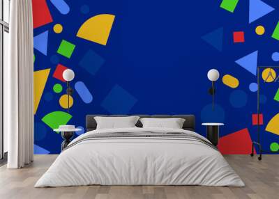 Abstract geometric shape colorful vector background Wall mural